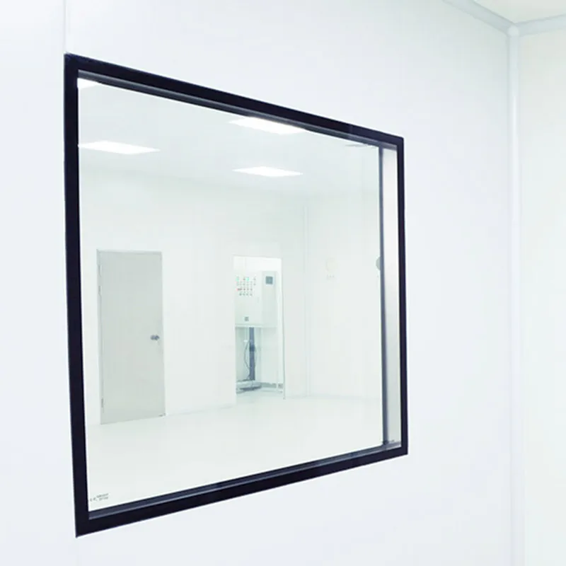 Sala limpia doble ventana de vidrio