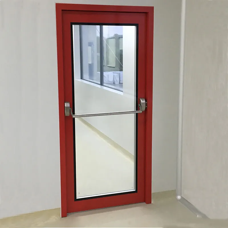 Puerta de escape de emergencia de sala limpia