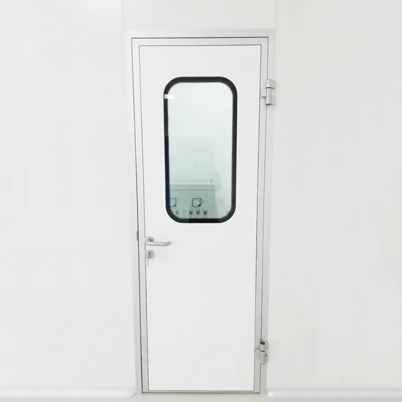 Puerta de vidrio de sala limpia
