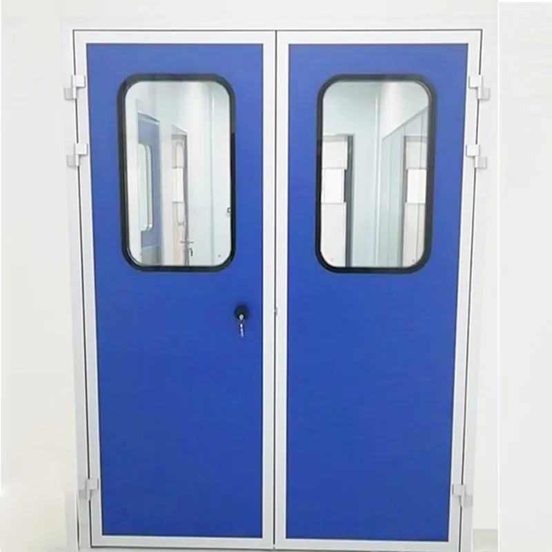 Puerta de aluminio de sala limpia