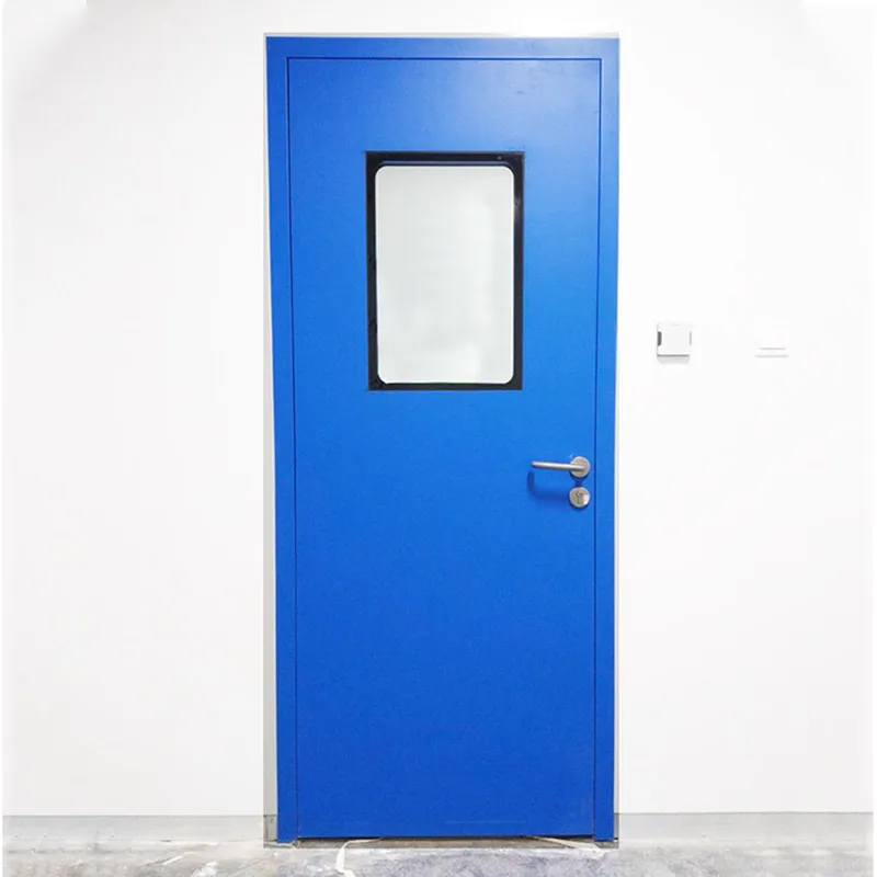 Puerta de acero de sala limpia