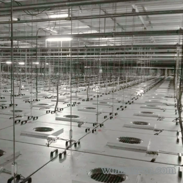 Fan filter unit installed in a semiconductor cleanroom ceiling grid system